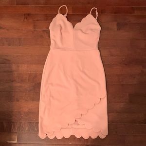 B. Darlin Pink Scalloped Dress